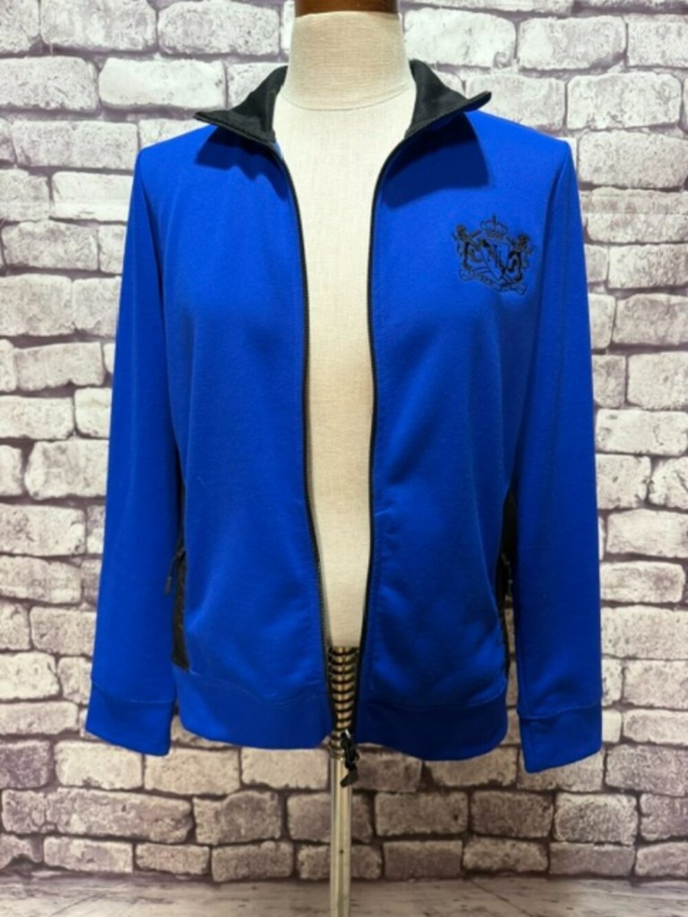 Ralph Lauren Active Blue & Black Long Sleeve Jacket Size L